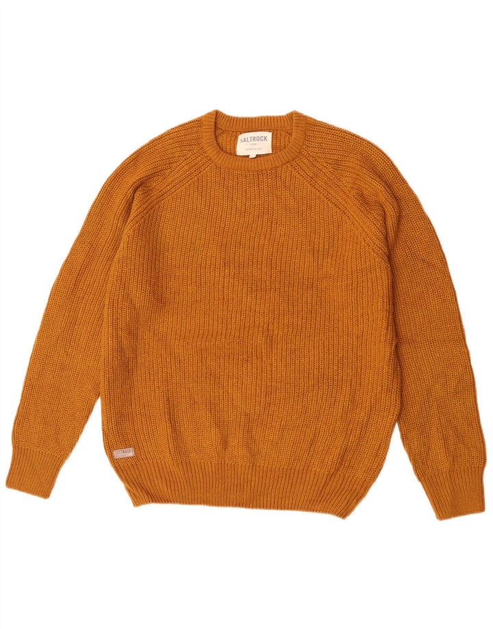Jersey Saltrock De Cuello Redondo Para Hombre Acrílico Amarillo Grande