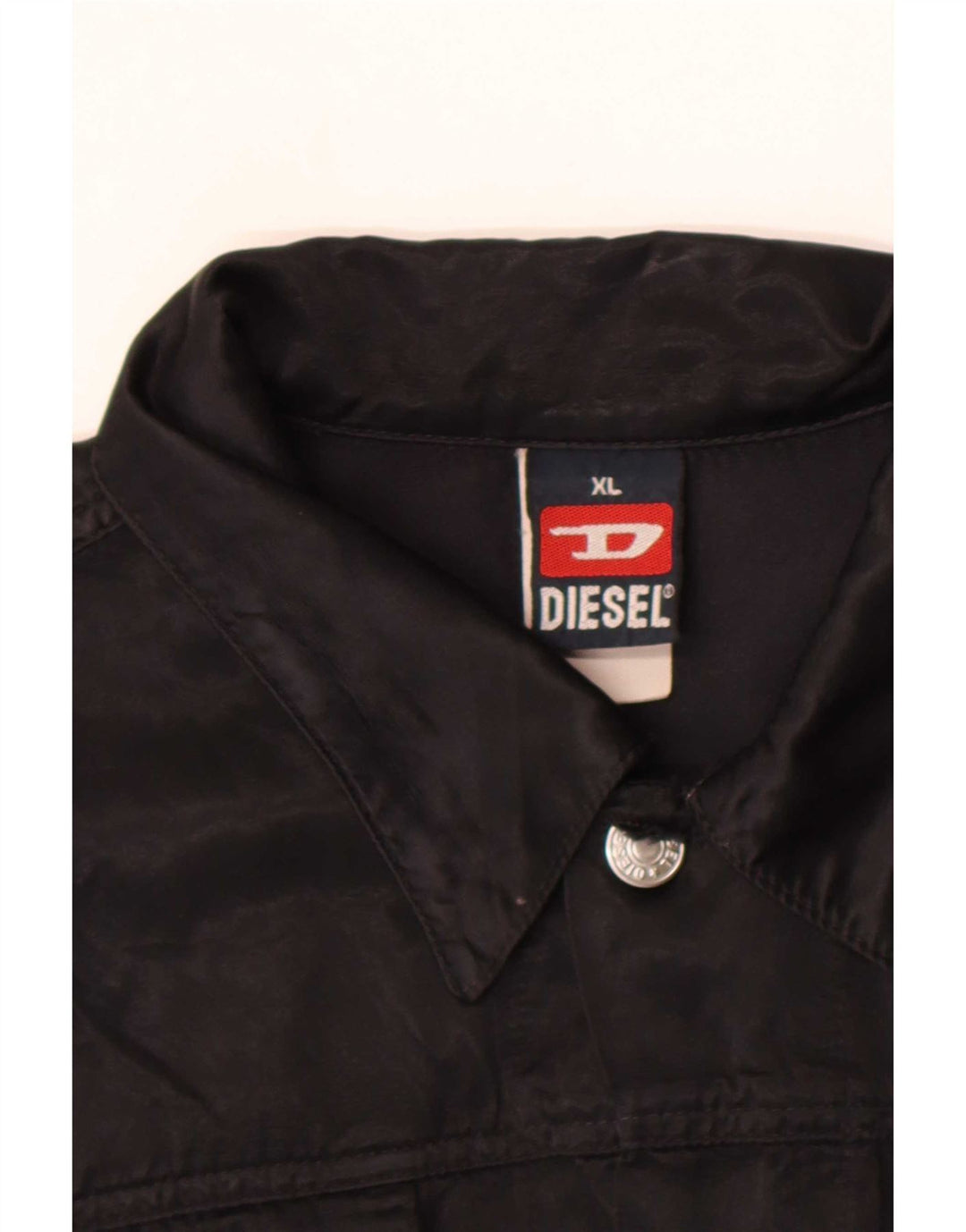 Diesel Chaqueta utilitaria para mujer UK 40 XL Algodón negro