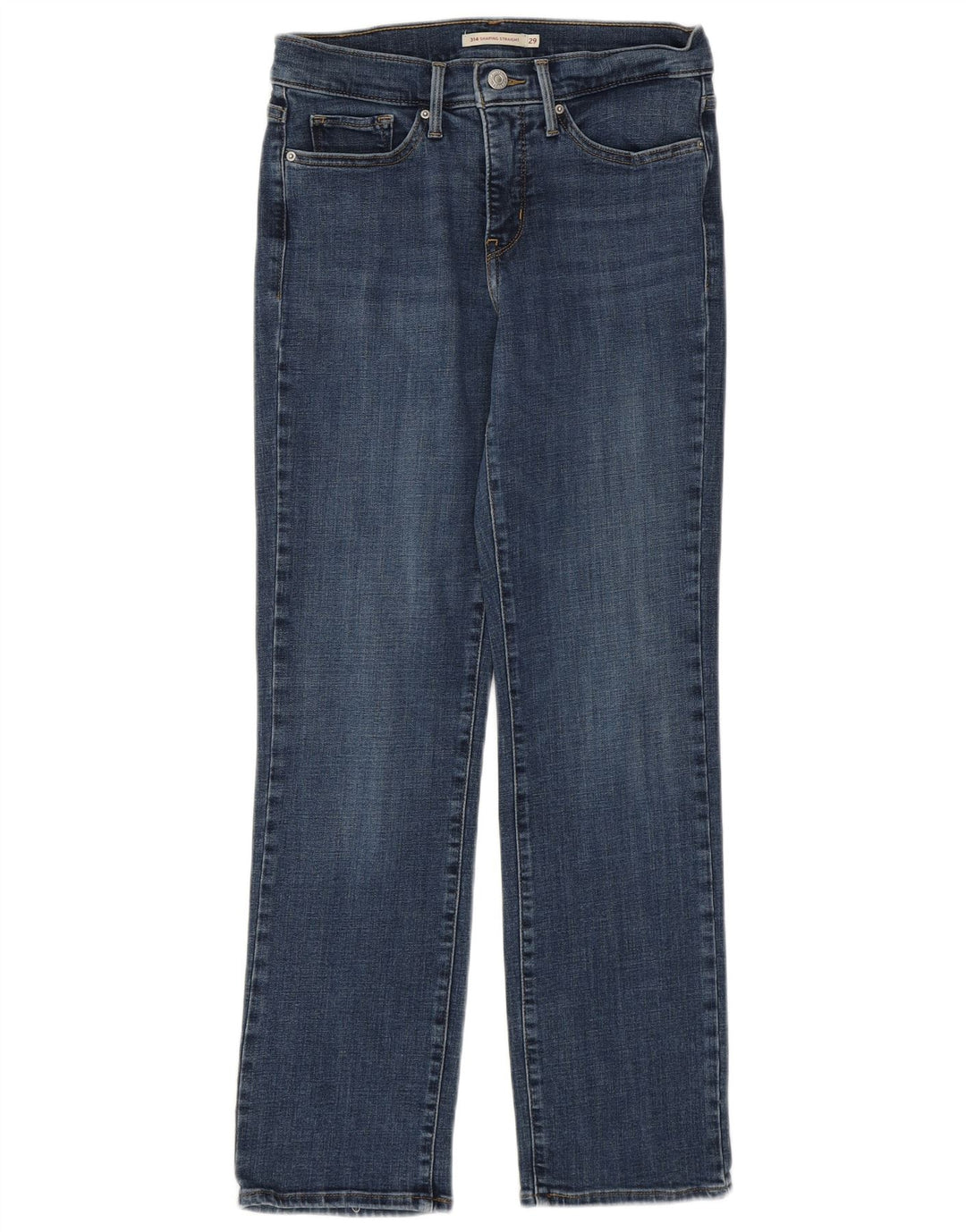 Vaqueros Levi's Mujer 314 Shaping Straight W29 L27 Algodón Azul