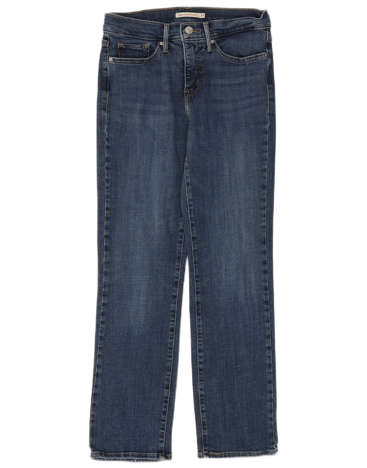 Vaqueros Levi's Mujer 314 Shaping Straight W29 L27 Algodón Azul