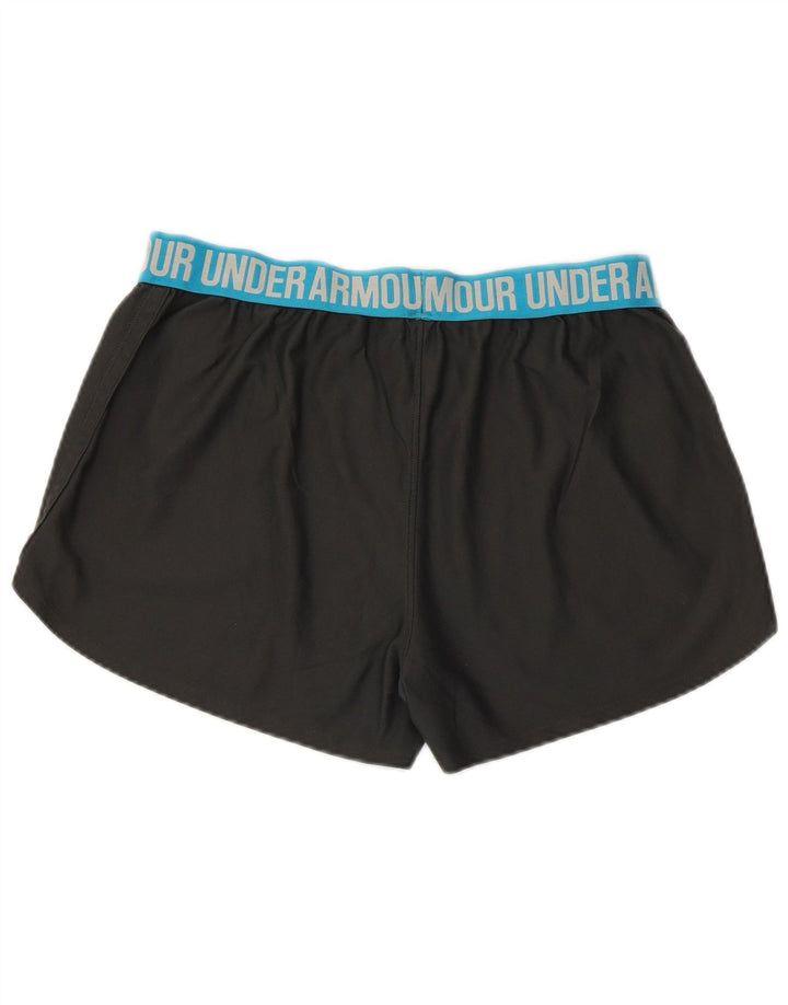 UNDER ARMOUR Pantalones cortos deportivos gráficos para mujer UK 14 Medium Black Colourblock