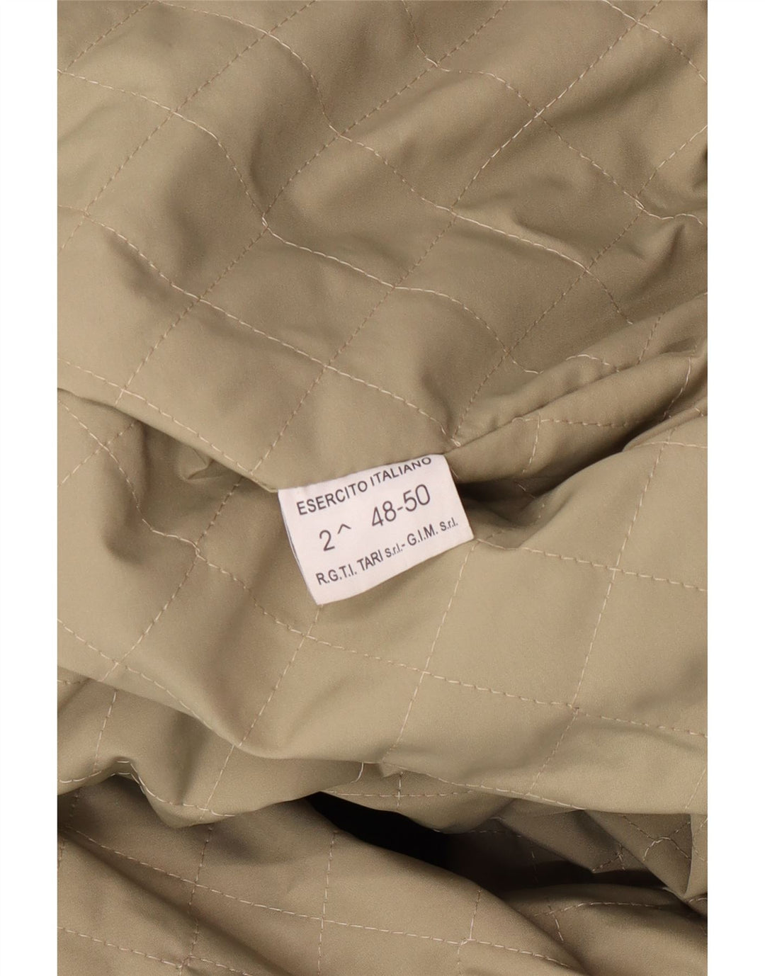 Vintage hombres chaqueta militar de cuero sintético IT 48/50 medio negro