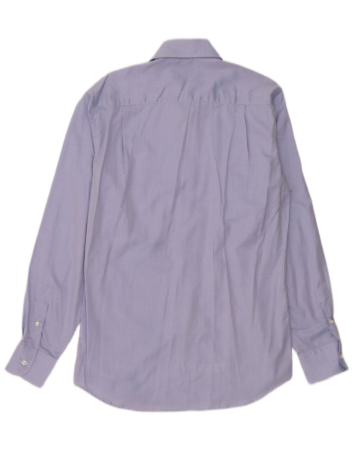 Paul & Shark Camisa para hombre Talla 39 Algodón azul medio