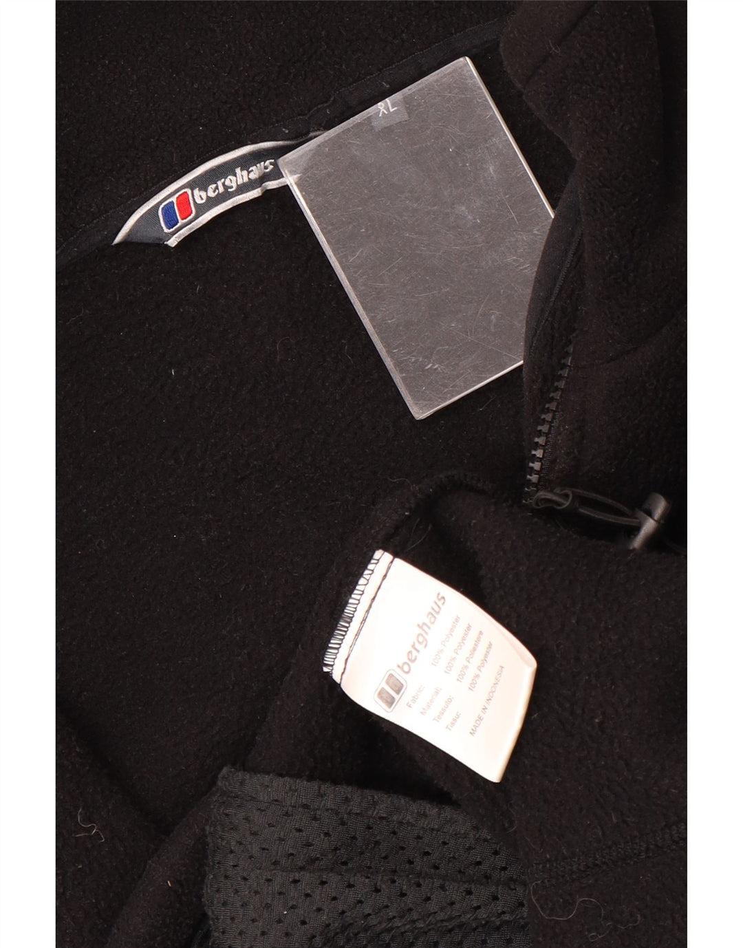 BERGHAUS Chaqueta polar con forro para hombre ES 42 XL Poliéster negro
