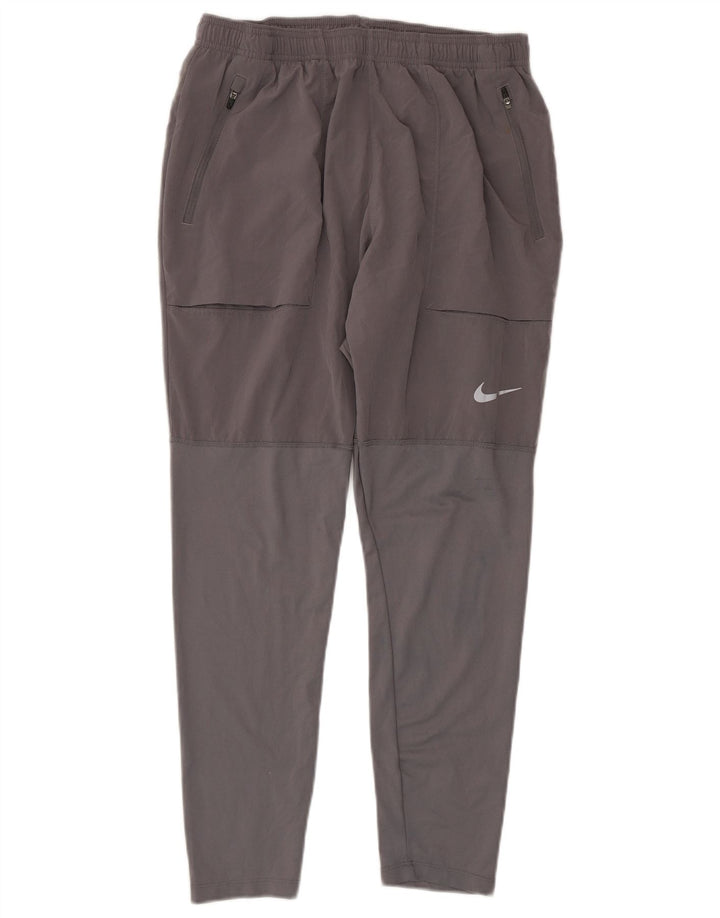 Pantalón de chándal Nike Dri Fit para hombre, poliéster gris grande