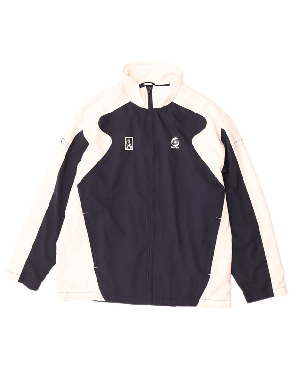 Lotto Hombre Chándal Top Chaqueta Grande Azul Marino Colorblock Poliéster