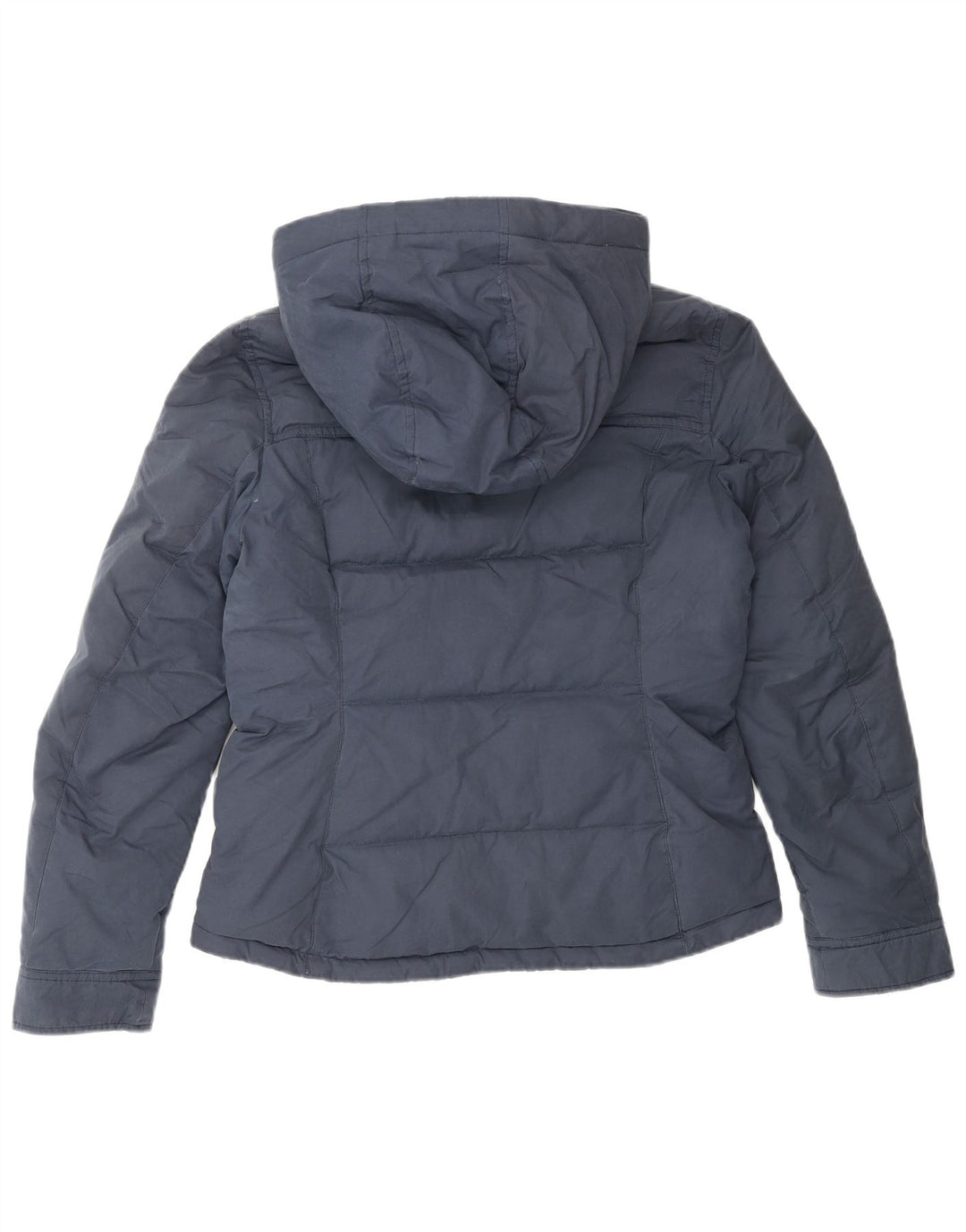 Jack Wills Chaqueta acolchada con capucha para mujer UK 8 Small Poliéster azul marino