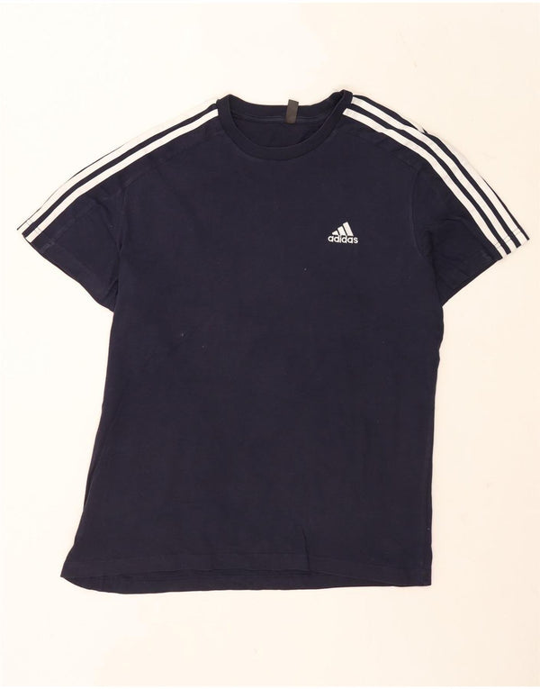 Adidas Hombre Camiseta Top XL Azul Marino Algodón