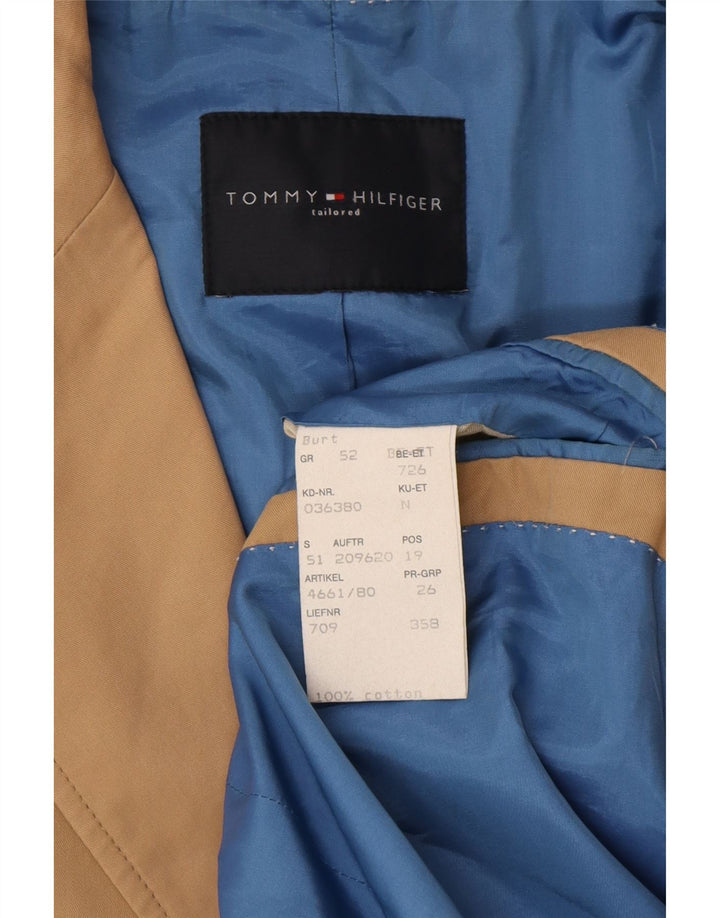 TOMMY HILFIGER Chaqueta tipo blazer de 2 botones para hombre EU 52 XL Algodón beige