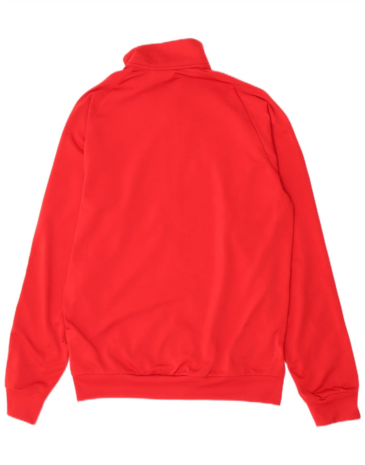 Adidas Hombre Chándal Top Chaqueta Mediano Rojo Poliéster