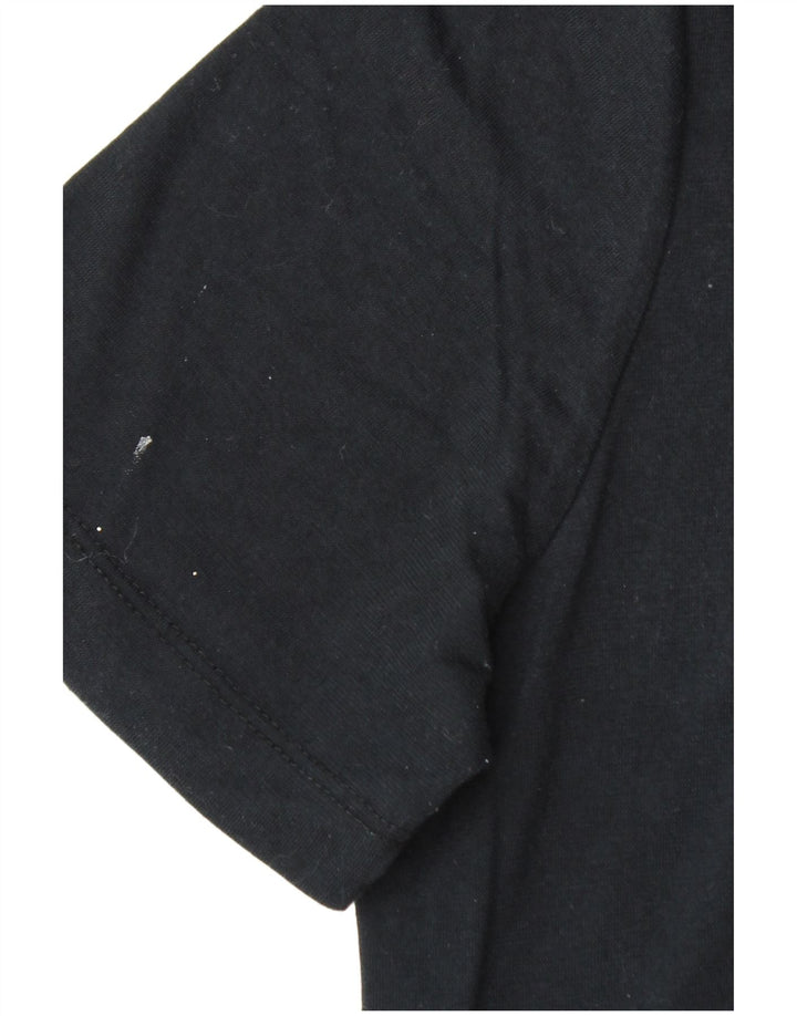 Nike - Camiseta gráfica para hombre, talla pequeña, poliéster negro
