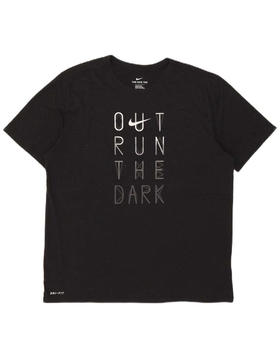 Nike Camiseta Dri Fit Graphic para hombre Top XL Poliéster negro