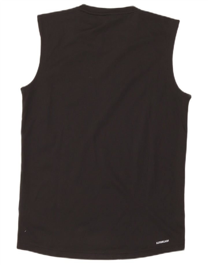 Adidas Hombre Aeroready Chaleco Top Pequeño Poliéster Negro