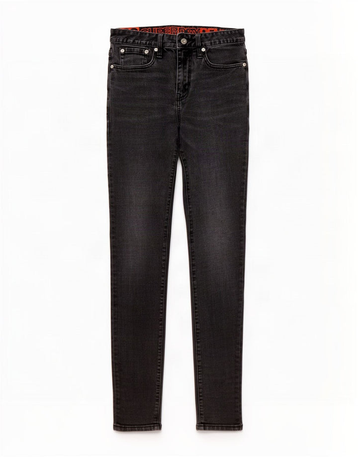 Vaqueros pitillo Superdry para mujer W28 L34 Gris