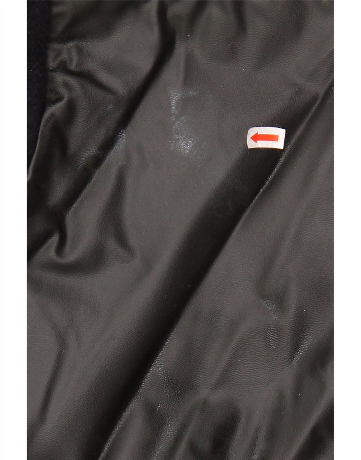 VINTAGE Abrigo holgado para hombre IT 44 XS Lana color block azul marino