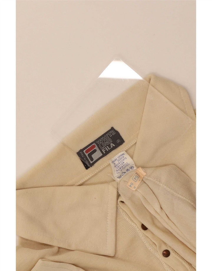 Fila Polo Hombre Pequeño Algodón Beige