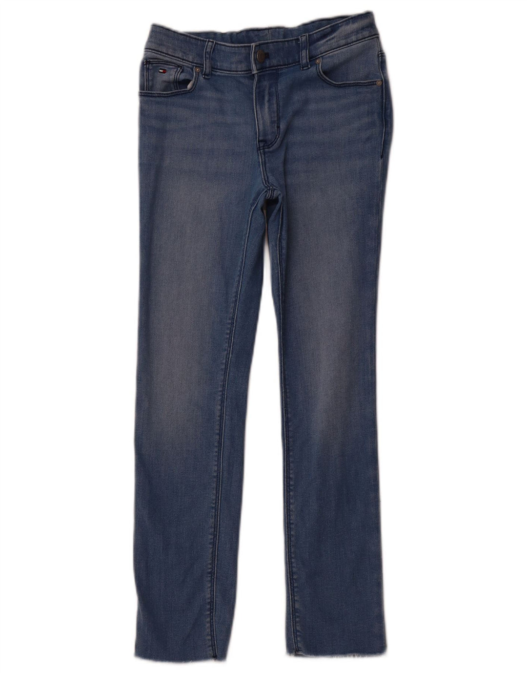 TOMMY HILFIGER Vaqueros rectos para niña 9-10 años W24 L25 Azul marino Algodón