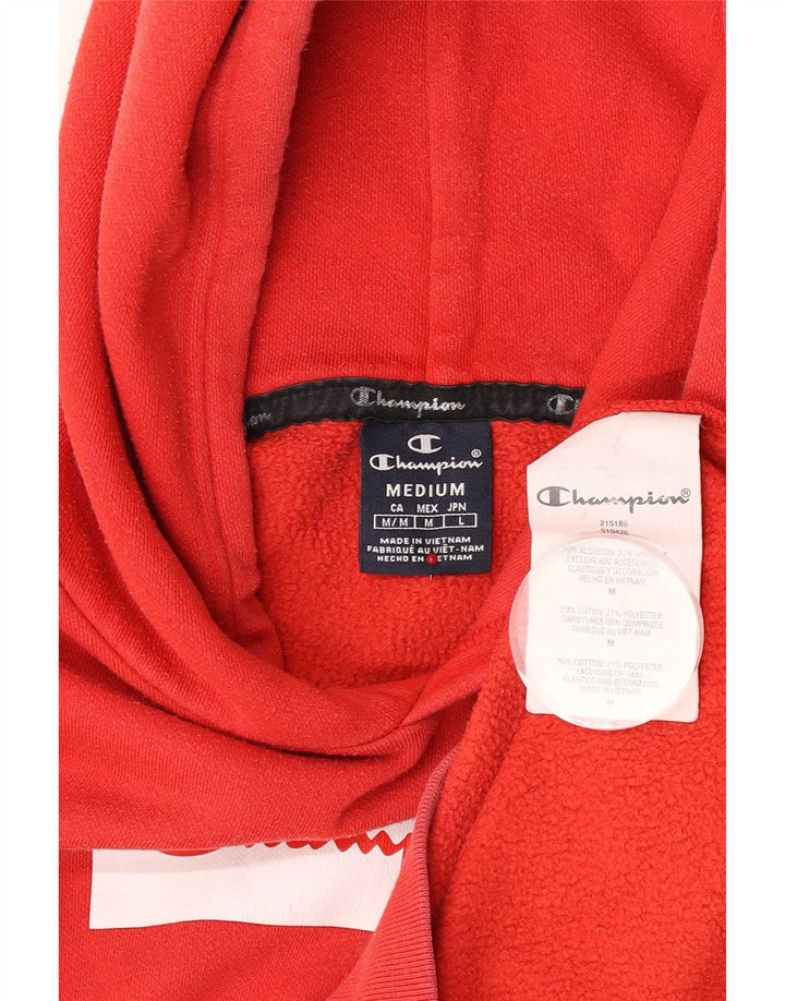 Champion Sudadera Con Capucha Gráfica Para Hombre Jersey De Algodón Rojo Medio