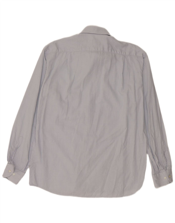 Camisa Roccobarocco para hombre talla 41 16 algodón azul grande