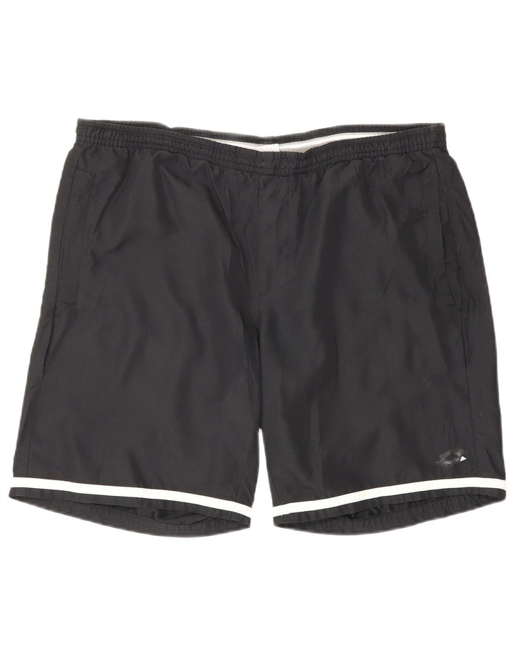 Pantalones cortos deportivos Lotto para hombre mediano negro