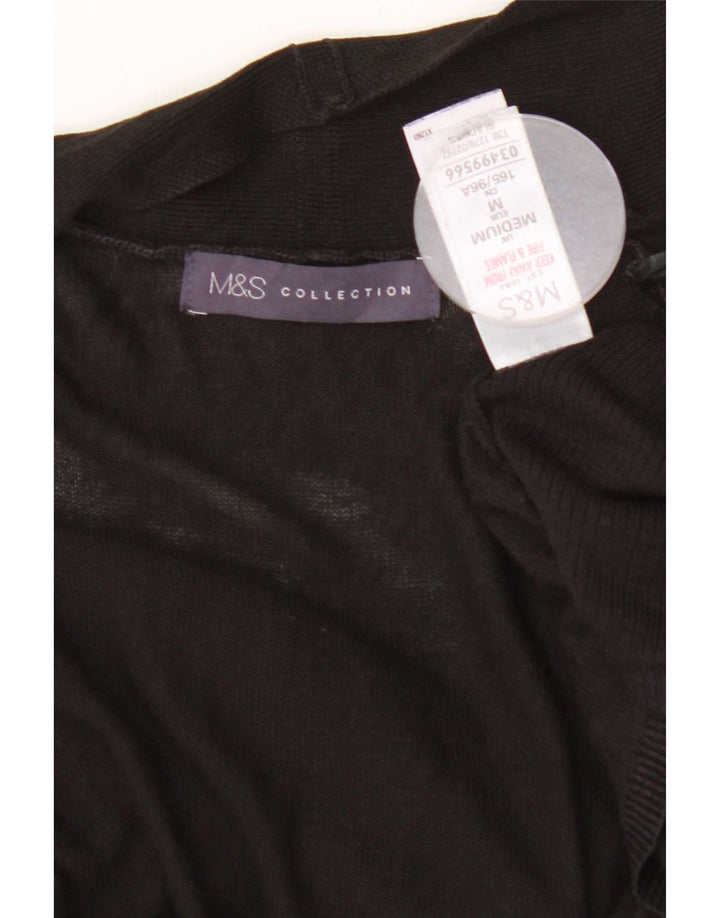 Marks & Spencer - Cárdigan abierto largo para mujer, talla 40, talla M, color negro