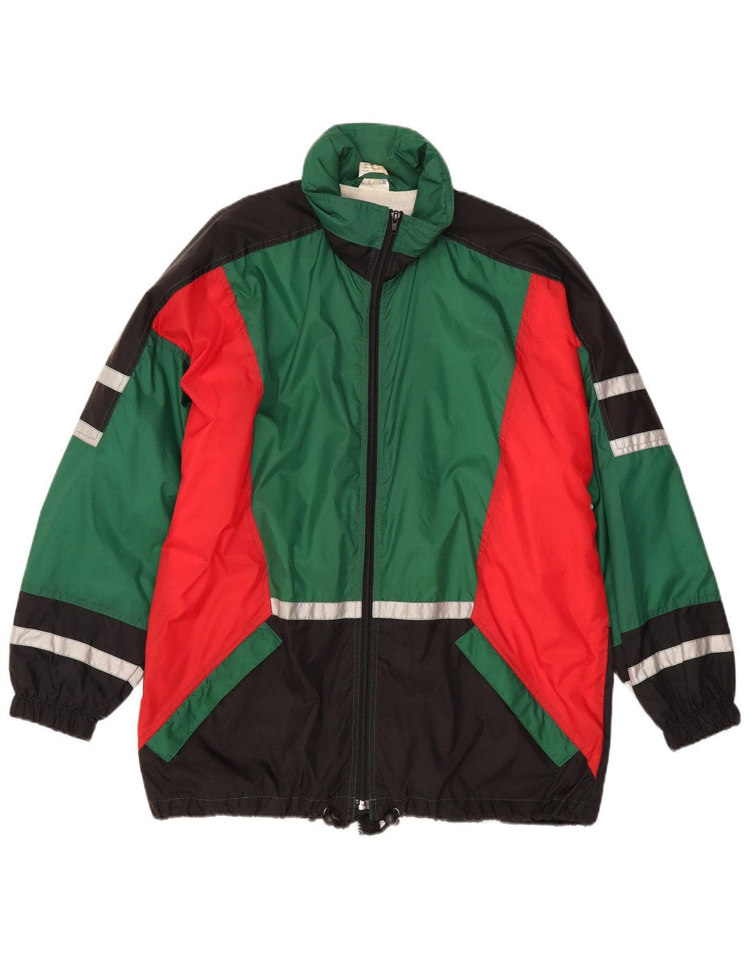 San Marco Hombre Chaqueta de chándal con capucha y diseño colour block en verde medio