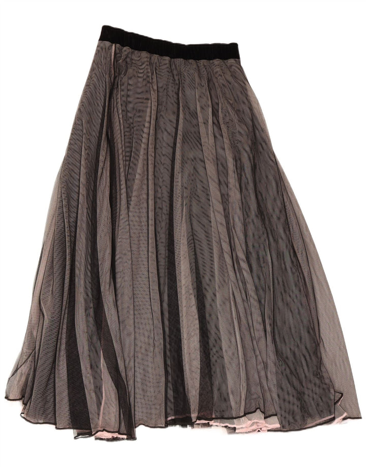 GABI LAUTON Falda acampanada para mujer EU 40 Mediana W28 Poliéster negro