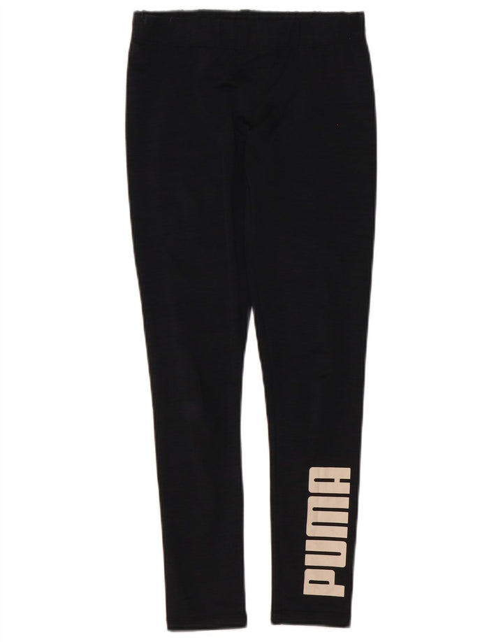 Puma Leggings gráficos para mujer UK 8 Small Poliéster negro