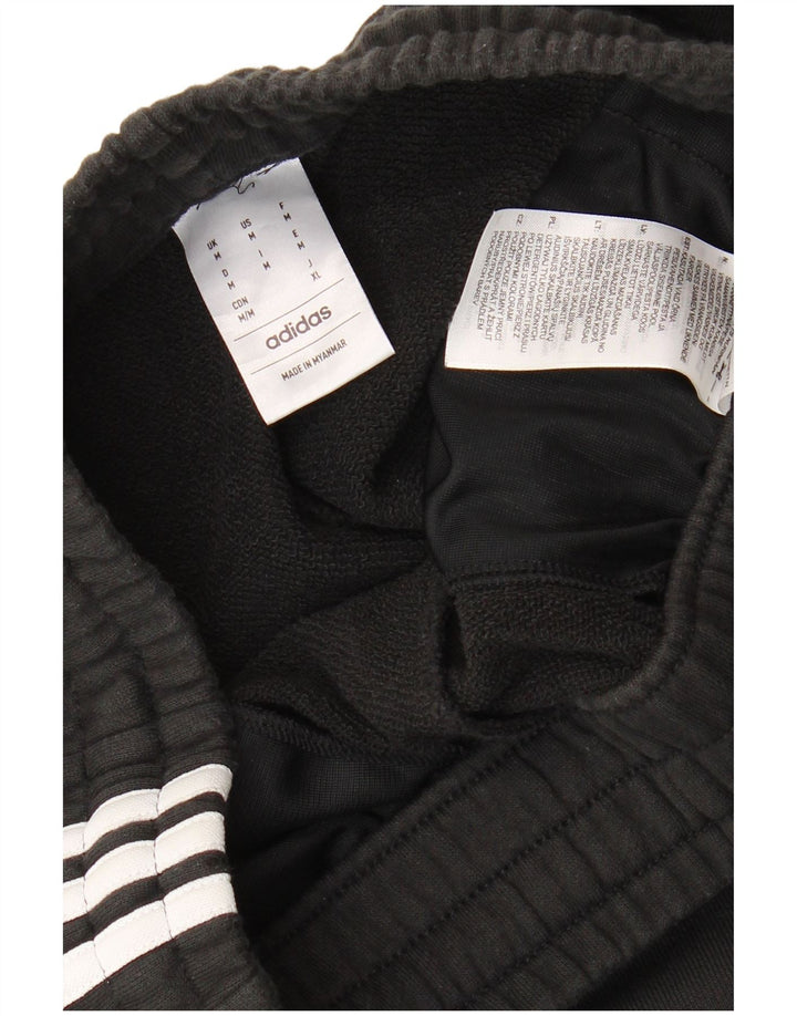 Adidas - Pantalones cortos deportivos para hombre, algodón negro mediano