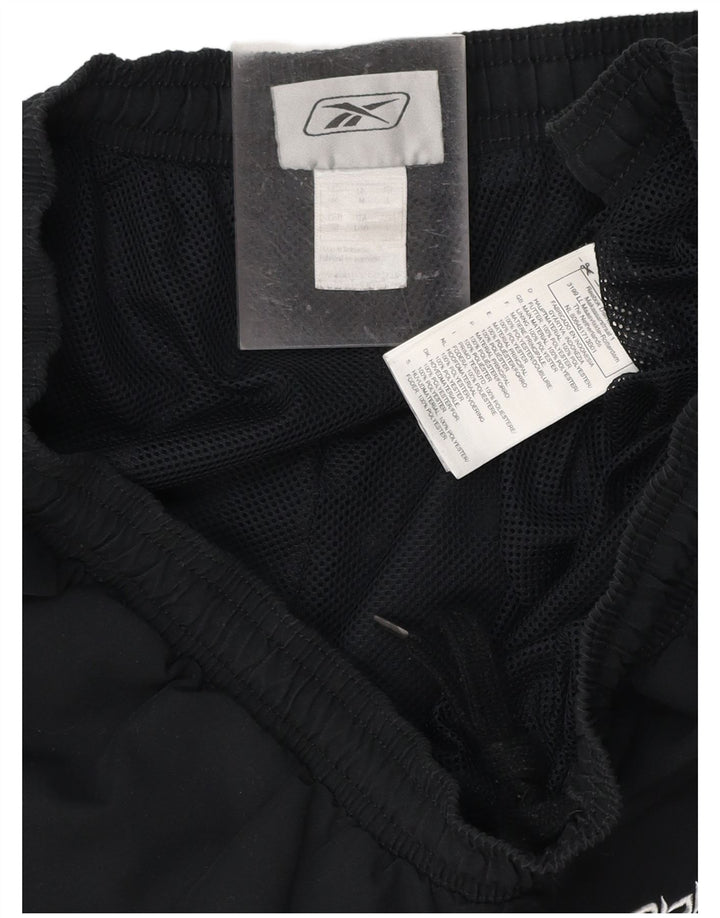 REEBOK Bermudas deportivas estampadas para hombre IT 50 Poliéster negro grande