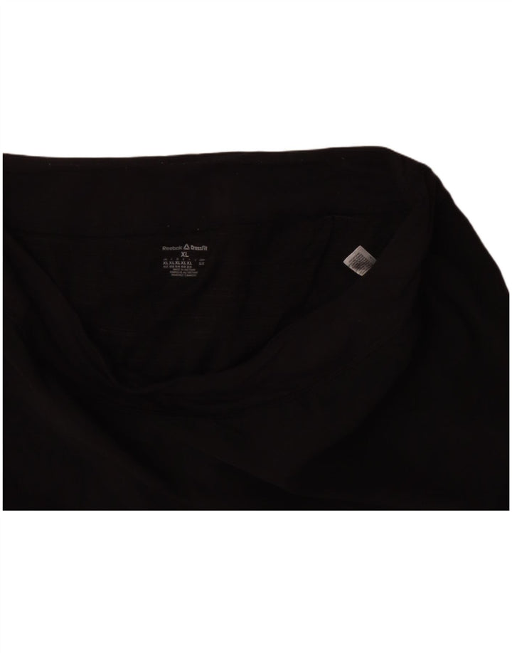 REEBOK Pantalones cortos deportivos para mujer ES 20/22 XL Negro Poliéster