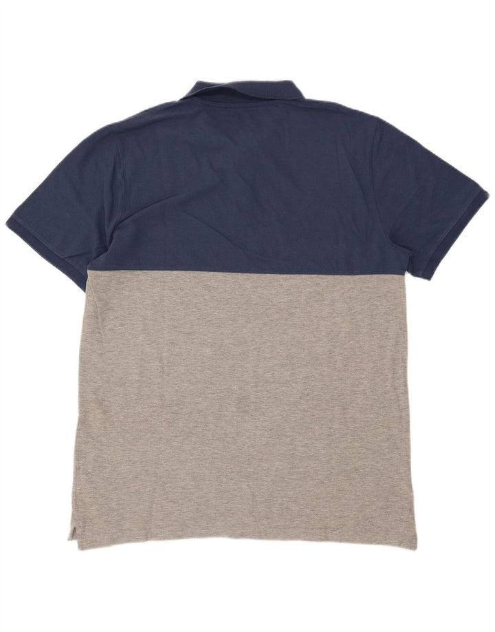 Polo Gap Hombre XL Algodón Color Block Gris