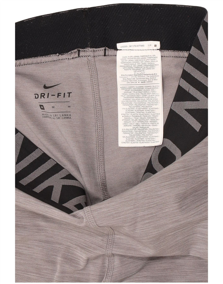 Nike Leggings Dri Fit Graphic para mujer, talla 40, color gris medio
