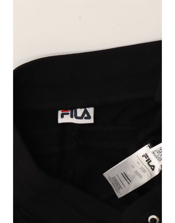 Fila Pantalones De Chándal Para Hombre Algodón Negro Mediano
