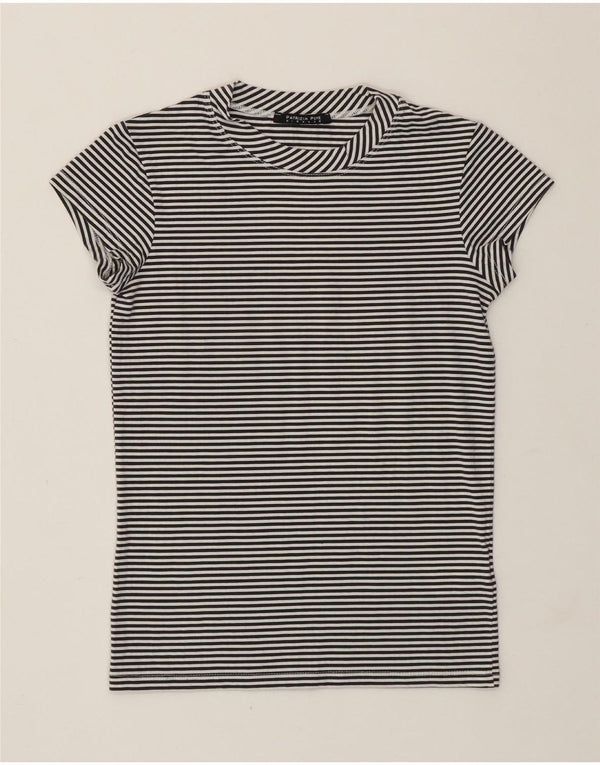 Patrizia Pepe Camiseta para mujer Top UK 8 Small Black Stripes