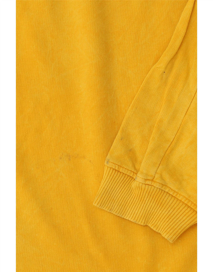Zara Mujer Sudadera Oversize Jersey UK 10 Small Amarillo Algodón
