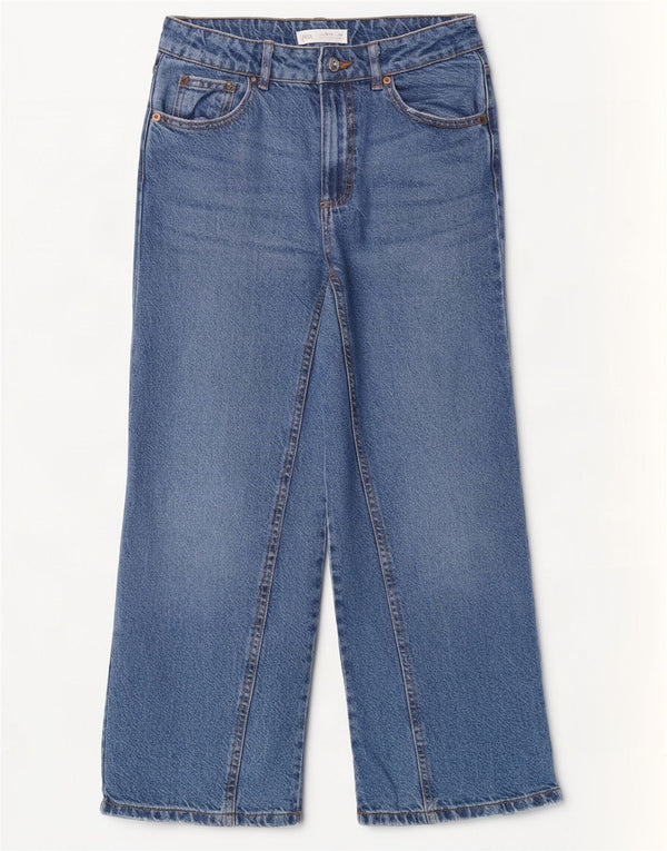 Zara Vaqueros Pierna Ancha Niña 13-14 Años W26 L25 Azul