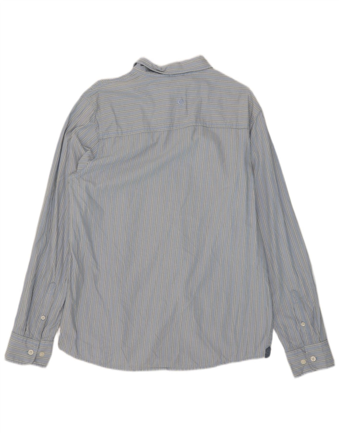 Camisa de hombre Fat Face de algodón a rayas azul medio