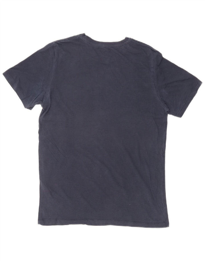 Jack & Jones - Camiseta gráfica para hombre, talla grande, algodón azul marino