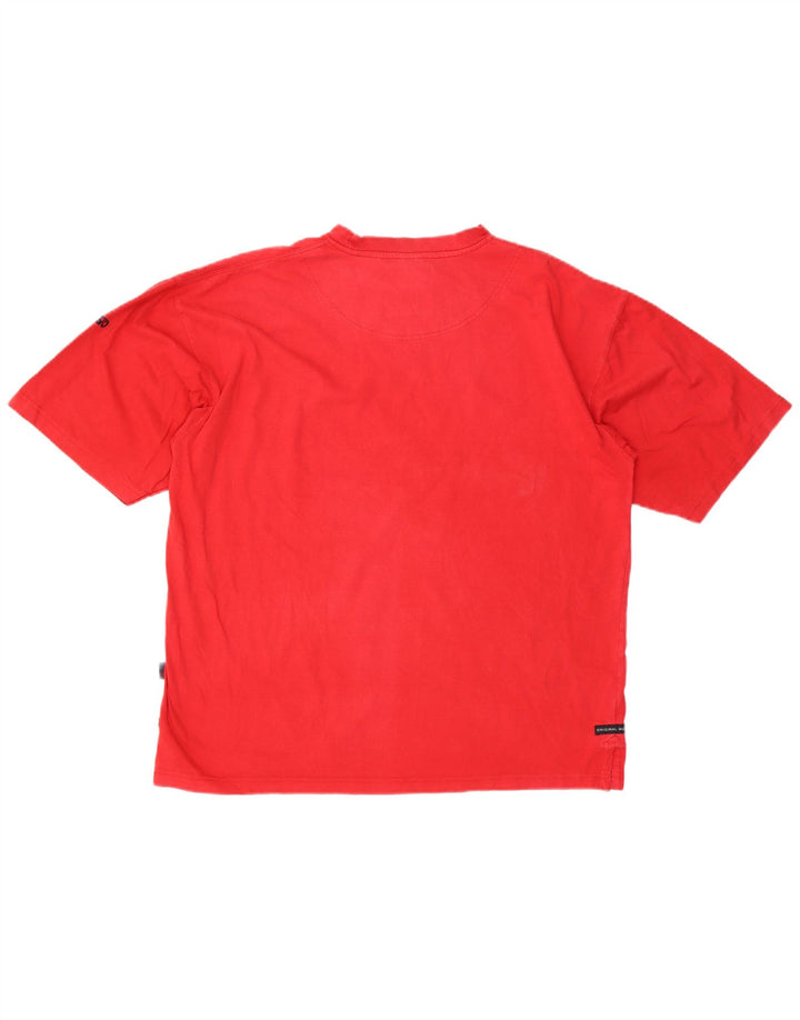 Musto - Camiseta gráfica para hombre, talla grande, color rojo