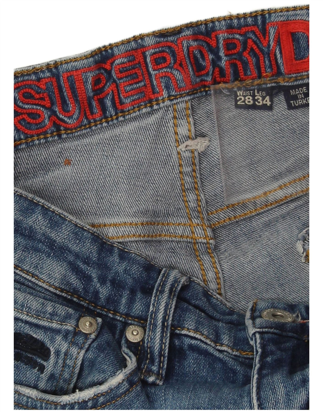 Vaqueros Superdry Mujer Skinny W28 L30 Azul
