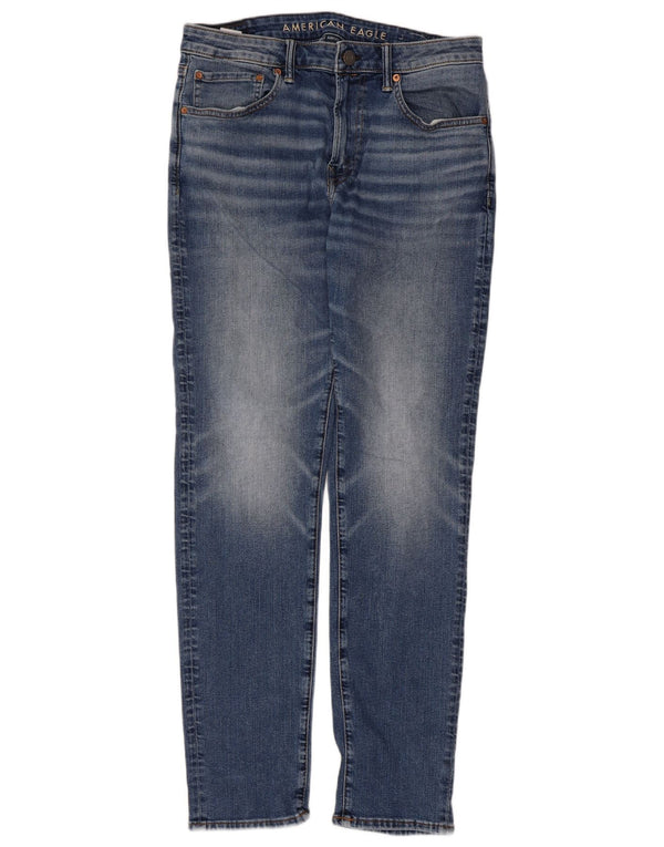 American Eagle Mens Airflex Slim Jeans W34 L34 Algodón azul