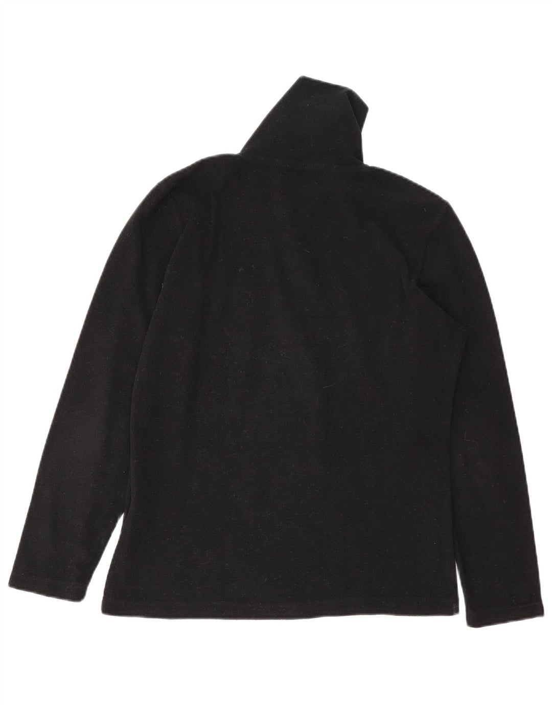 Invicta Jersey de forro polar con cuello y cremallera para mujer UK 44 Grande Poliéster negro