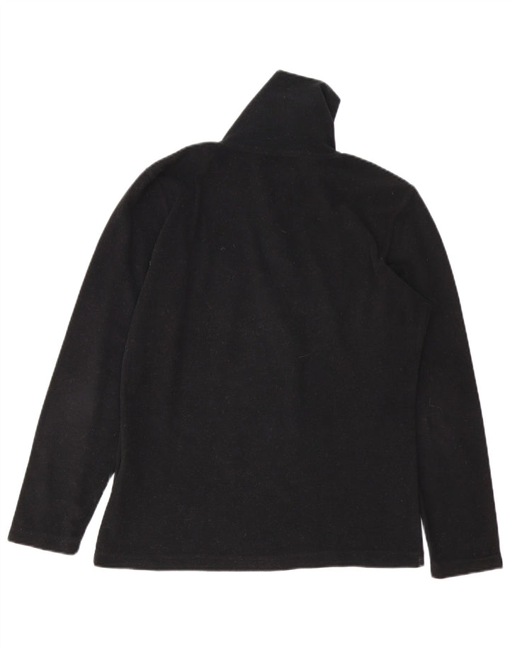 Invicta Jersey de forro polar con cuello y cremallera para mujer UK 44 Grande Poliéster negro