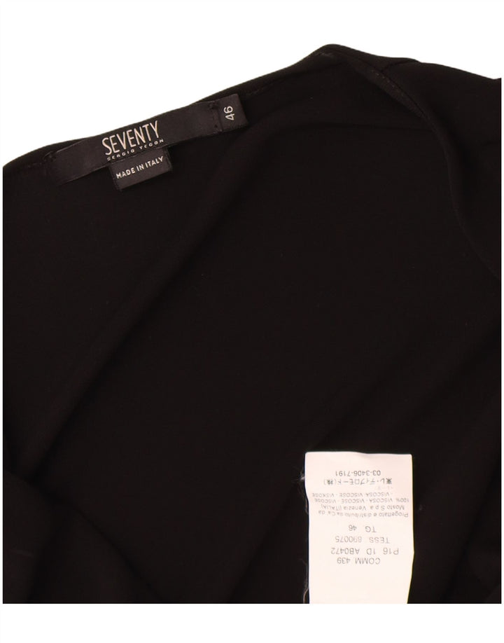 Vestido largo sin mangas Seventy para mujer IT 46 Large Viscosa negra
