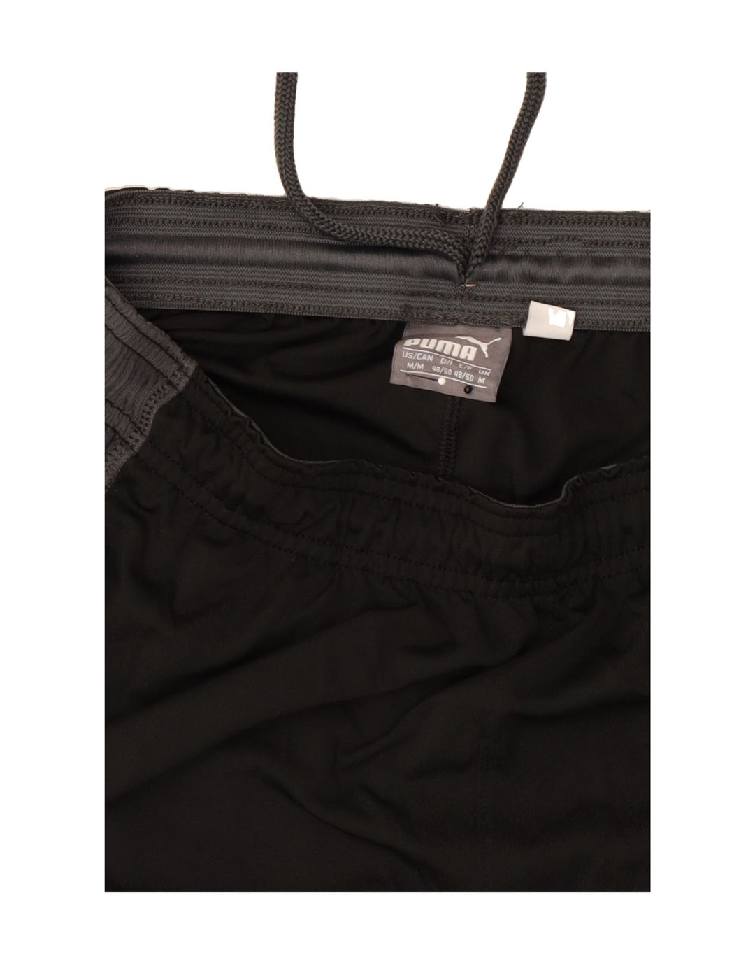 PUMA Mens Sport Shorts Medium Black Colourblock Vintage Puma and Second-Hand Puma from Messina Hembry 