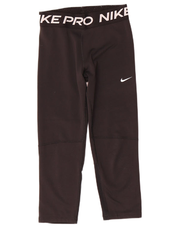 Nike Leggings Dri Fit Graphic para niñas 13-14 años XL Negro Poliéster