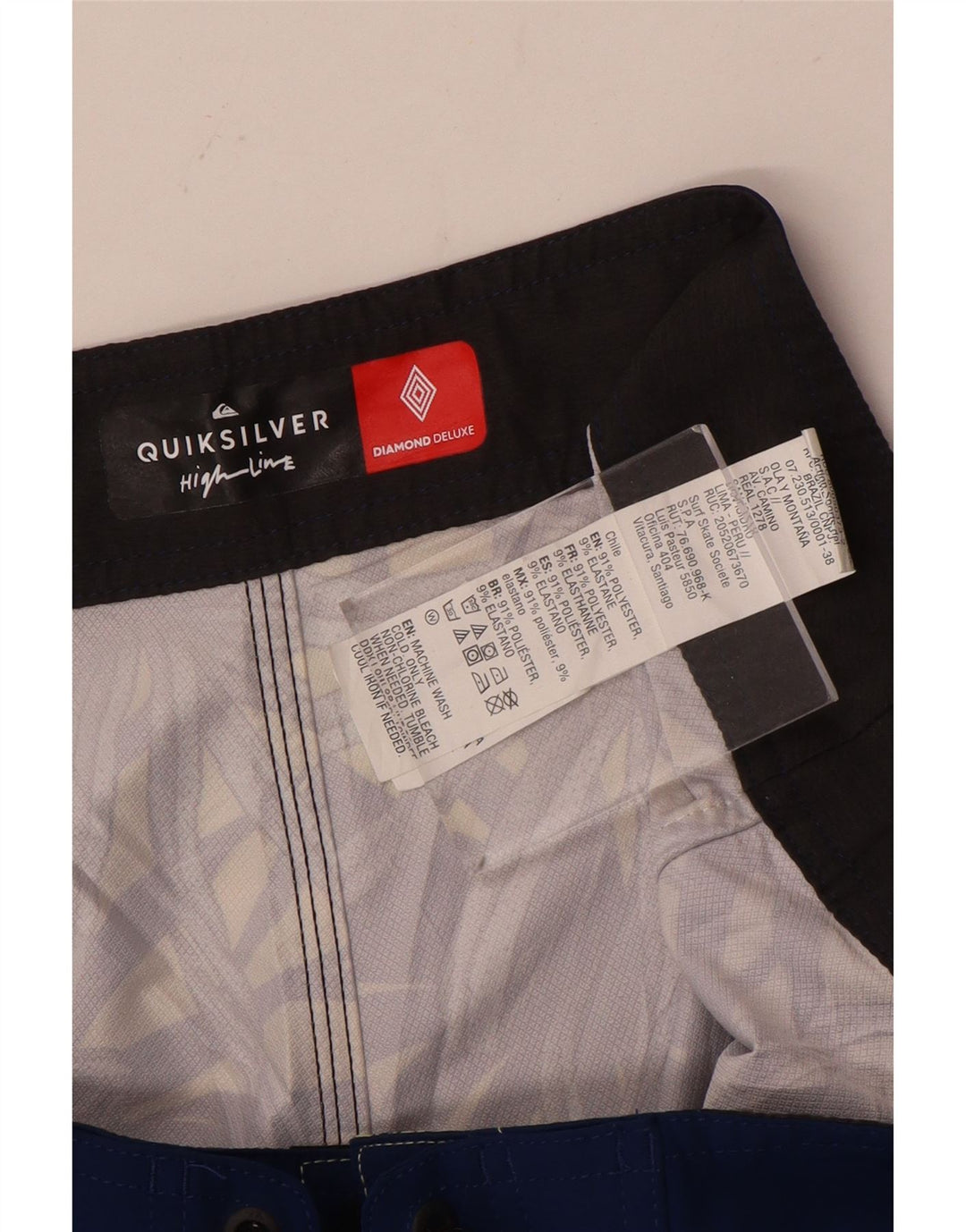 Quiksilver Hombre Bañador Shorts Grande Azul Floral Poliéster