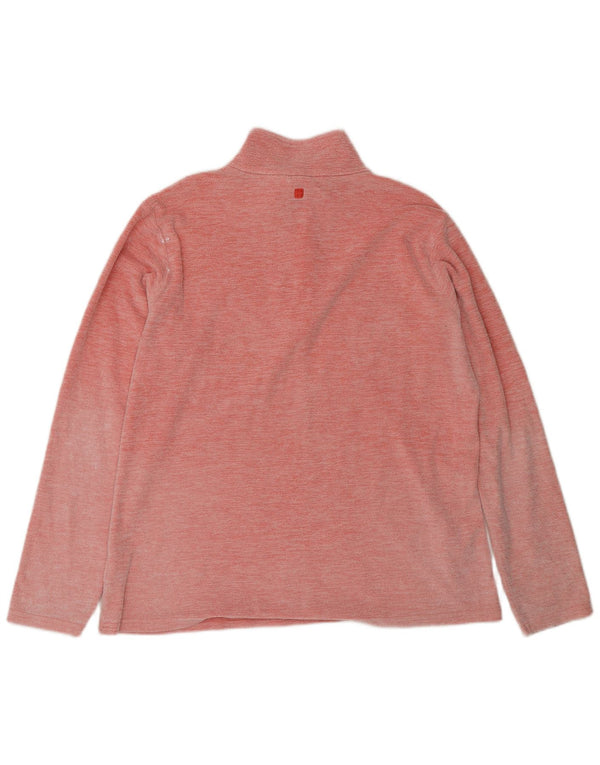 Jersey polar con cremallera y cuello para mujer de Mountain Warehouse UK 40 XL Poliéster rosa