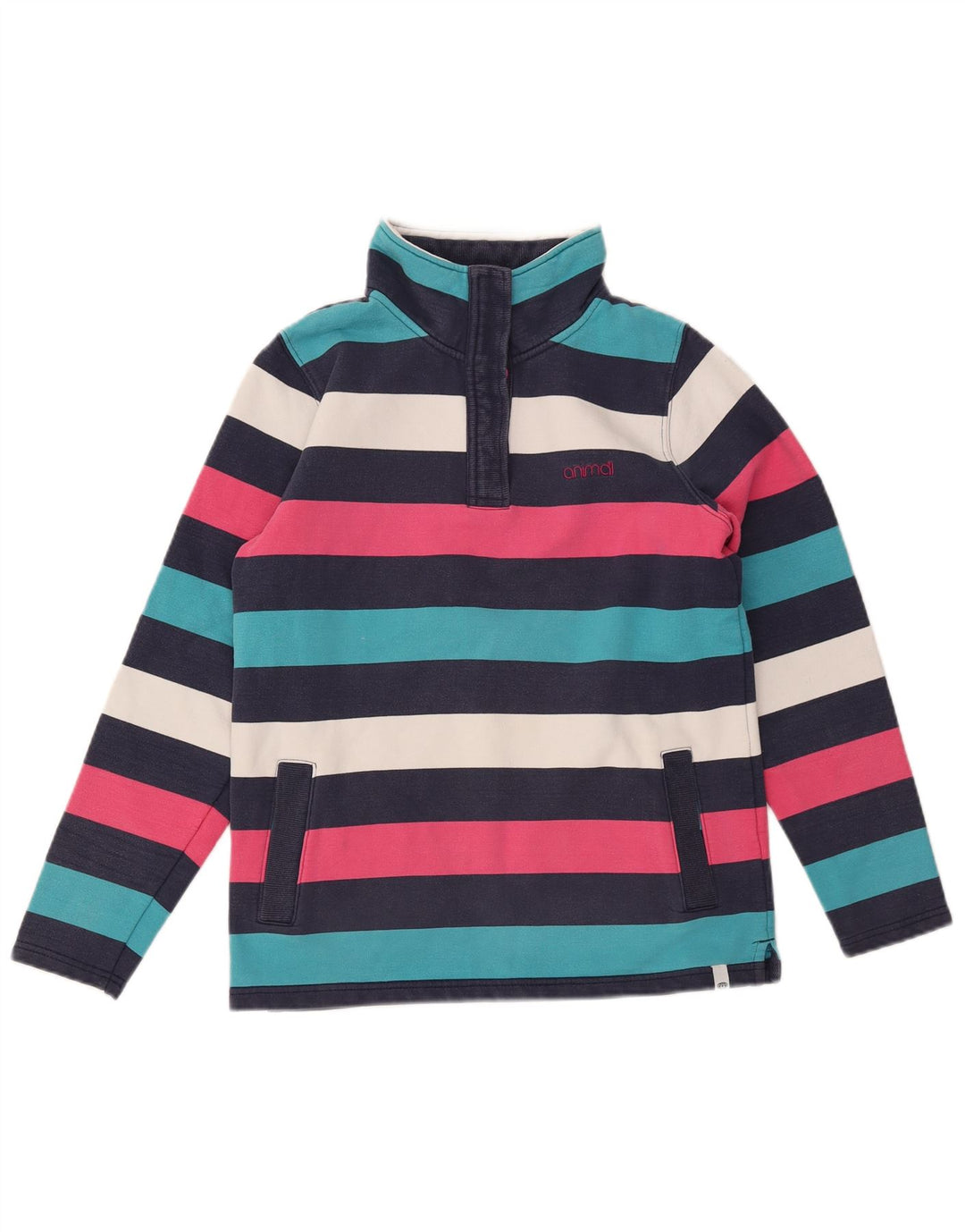 ANIMAL Sudadera para mujer Jumper UK 10 Small Multicolor Rayas